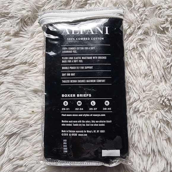 Alfani Men's Combed Cotton Boxer Briefs 4-Pack Size Large - Picture 3 of 5